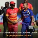 Zimbabwe National Cricket Team Vs India National Cricket Team Scorecard